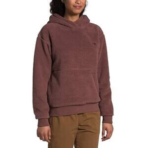 THE NORTH FACE Sherpa Pullover Hoodie Standard Fit Fleece Brown Womens Size M